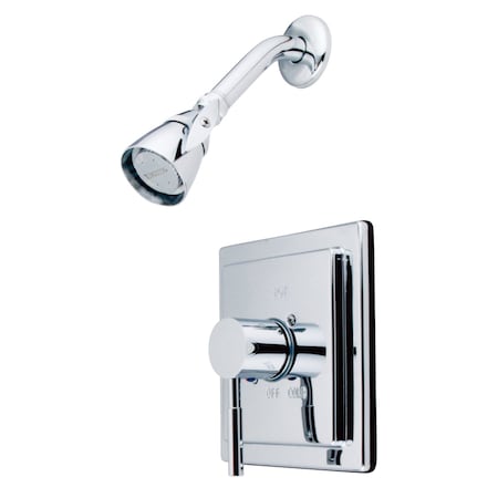 Kingston Brass Shower Faucet, Polished Chrome, Wall Mount KB8651DLSO